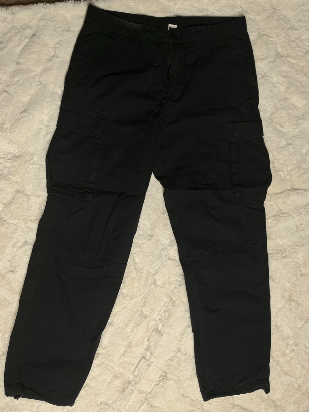 H&M Black Men's Cargo Pants - Slim Utility Style